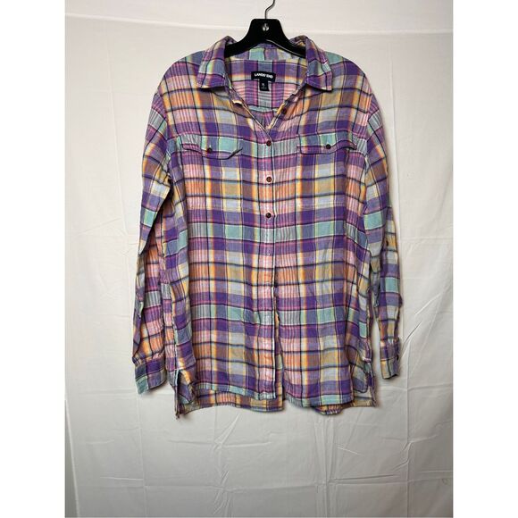 Lands End linen blouse size XL - 18 - Picture 1 of 3